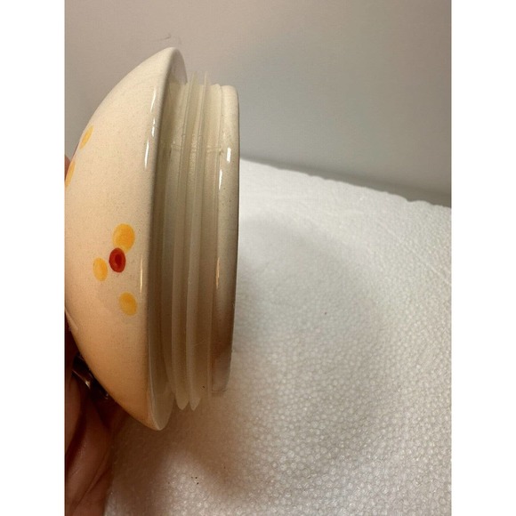 Temptations Old World Red Canister Cookie Jar with Lid 6.5" x 9" EUC - Picture 6 of 9